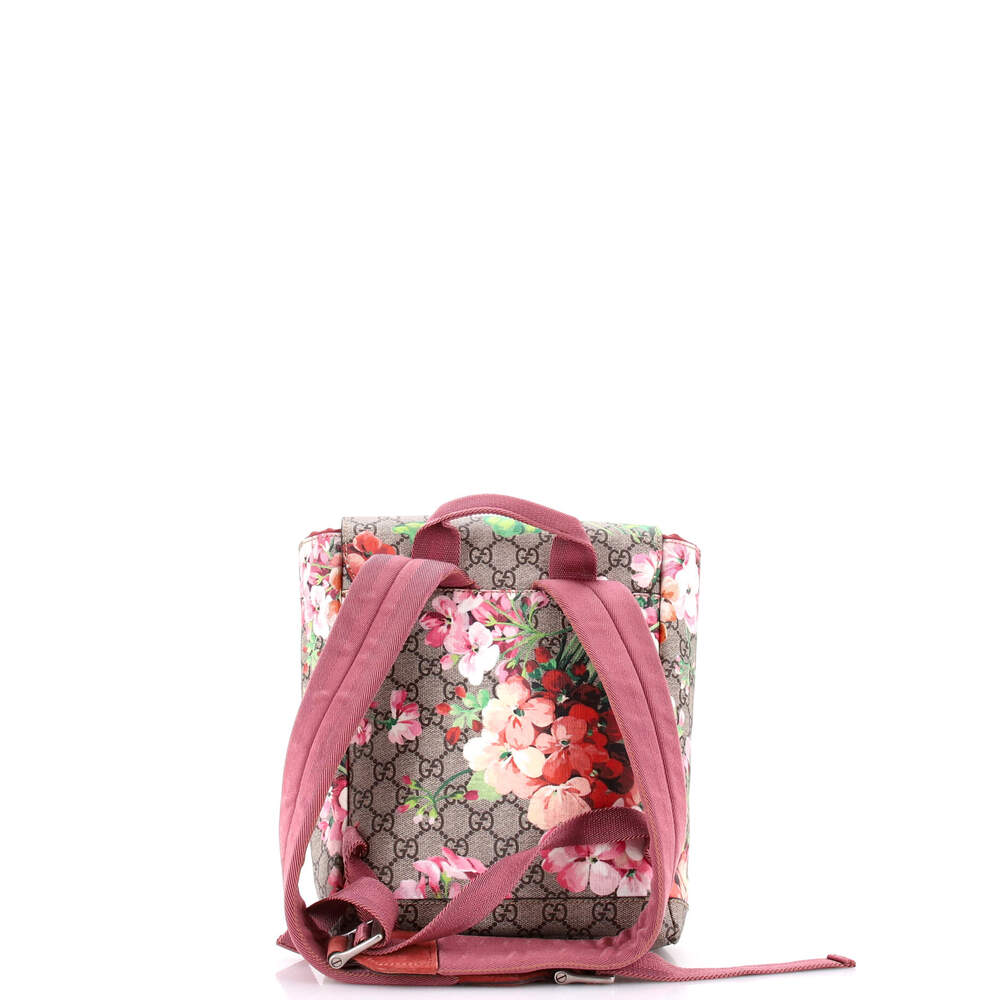 Gucci Buckle Backpack Blooms Print Gg #226471G10B - Picture 3 of 6